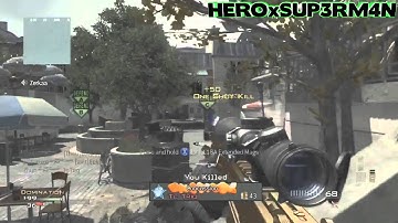 MW3 - Barret Amazing 12 Man Kill Feed !