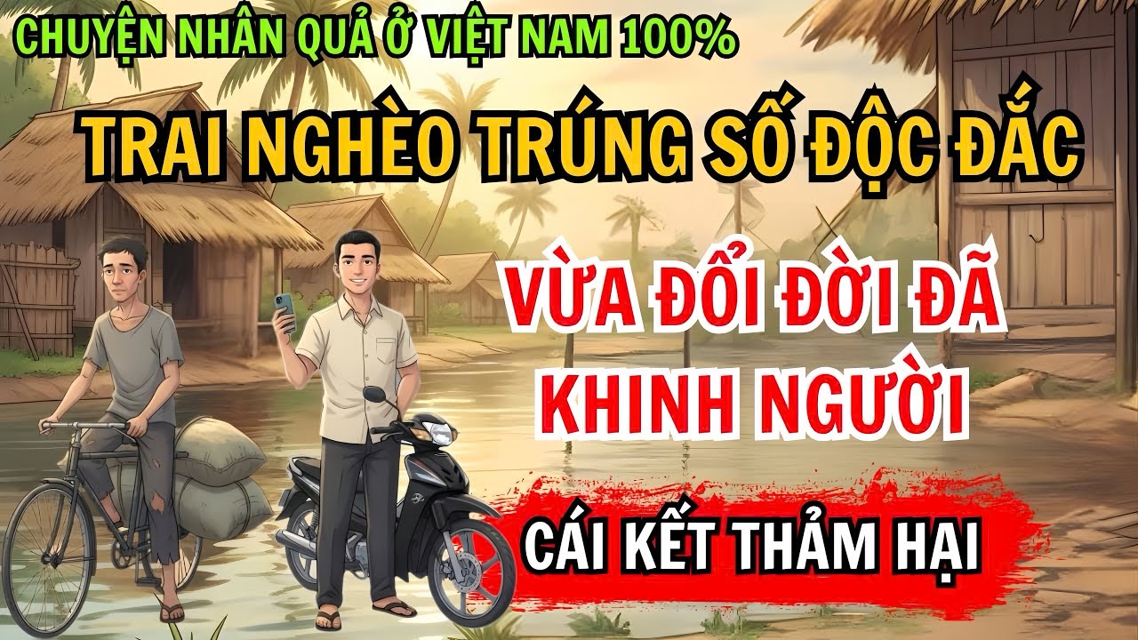 Nhân Quả: Trai Nghèo Trúng Số Độc Đắc, Vừa Đổi Đời Đã Khinh Người – Quả Báo Đến Nhanh Hơn Cả Tiền!