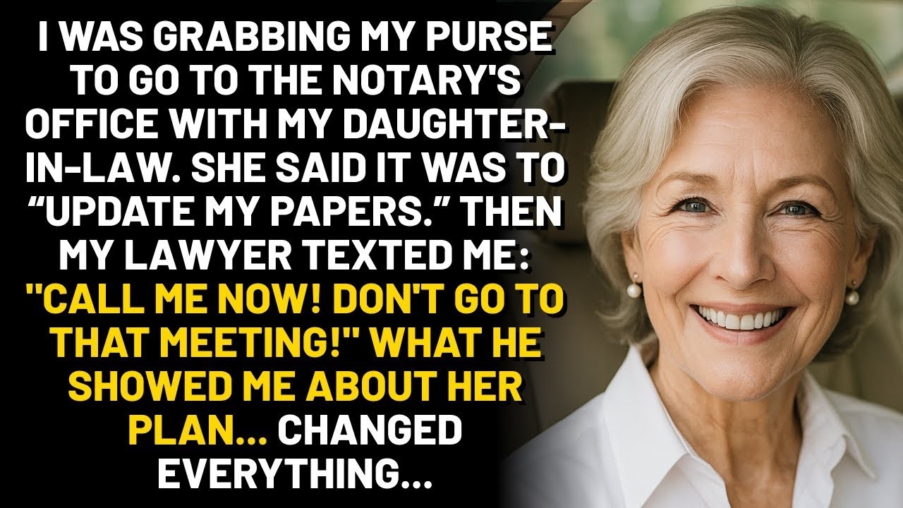 My Lawyer Texted 'DON'T GO!' He Revealed My DIL's Secret Plan To Take Everything From Me