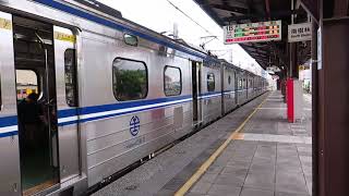 [HD] The Taiwan TRA up Local train no. 1202 (EMU 500) EM580 - EMC582 at South Shulin Station