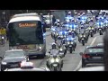 Impressionnant  motards de la police
