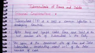 Tuberculosis - (part-1) general considerations, aetiopathogenesis, clinical features, investigation