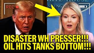 Trump WH hold DISASTER PRESSER as OIL HITS TANK BOTTOM!!!