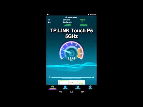 Speed test 2,4GHZ | 5GHz Router Wireless TP-LINK Touch P5 AC1900