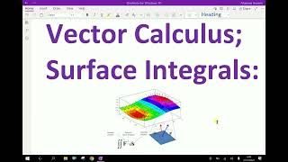 Vector Calculus : - ( Surface integrals ) - 23.