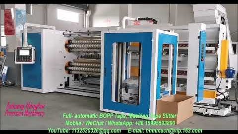 Full automatic BOPP Tape, Masking Tape Slitter