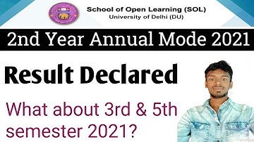 DU SOL 2nd Year Annual Mode Result Declared 2021