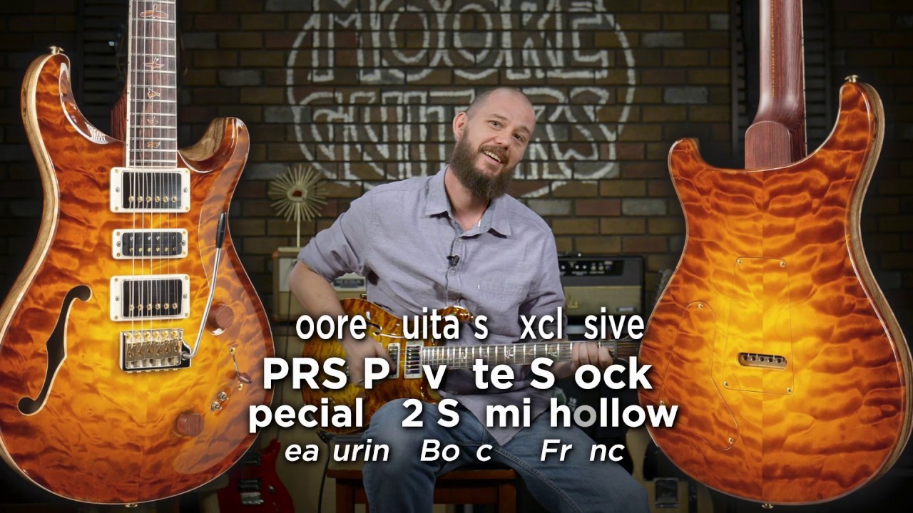 PRS Artist, Boscoe France demos PRS Private Stock Special 22 Semi-Hollow