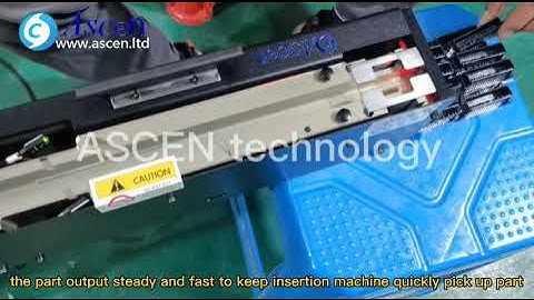 odd form component tube feeder for automatic through hole fitting insertion machine