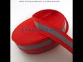 Pita Reflektif Safety Skotlet Scotlight Jaket Jas Hujan Dll Lebar 2,5 cm Merah Silver Meteran