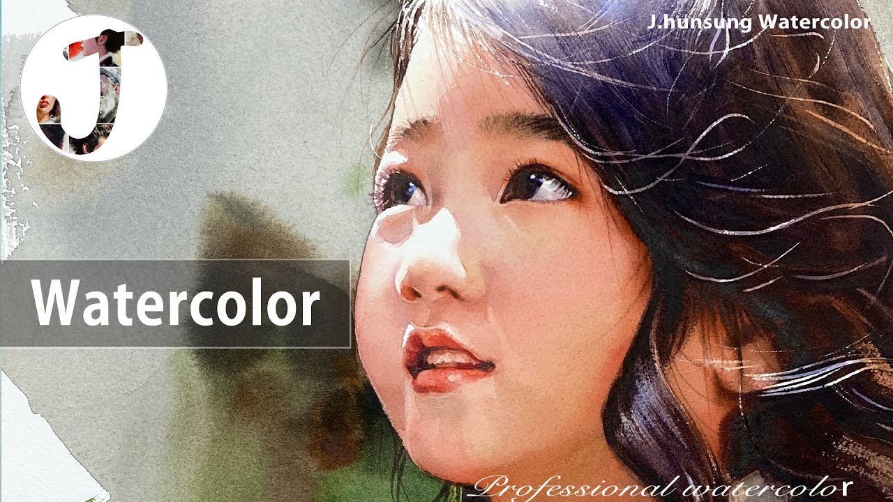 Watercolor portrait painting │ 인물수채화 │수채화