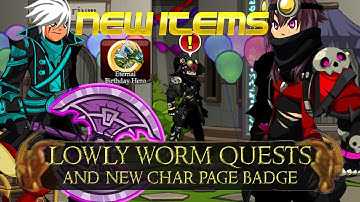 AQW Ambitious Necromancer (Free + AC Tagged) Merge Set! | And Eternal Birthday Hero Char Page Badge