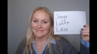Video 1237 Stenge, lukke eller låse?