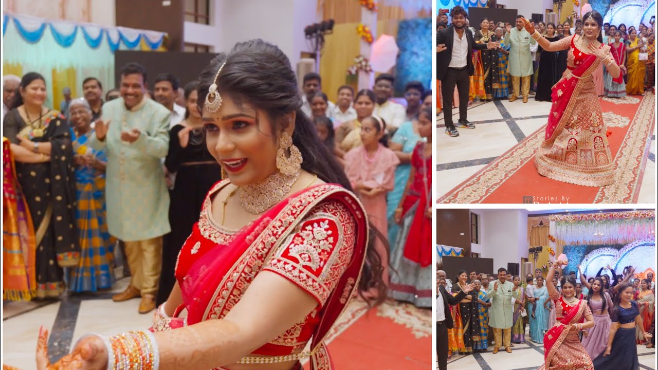 Bride entry Dance 😍| ￼ Bangalore Wedding 2024 | All family Dance 🔥| groom surprise 😳| 9551501814