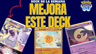 🌜 Lunatone Solrock y Mewtwo Vastro 🌞 Como Mejorar Deck 💸 Pokémon TCG LIVE Guía 🧠 Deck De La Semana