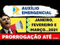 02/12 AUXÍLIO EMERGENCIAL: TÁ NA CONTA! VOTAÇÃO DA MP 1000 | PRORROGAÇÃO ATÉ...BOLSONARO DIZ...