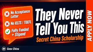No Supervisor Letter Needed | Fully Funded Master's Scholarship in China 2026 | HYIT Jiangsu