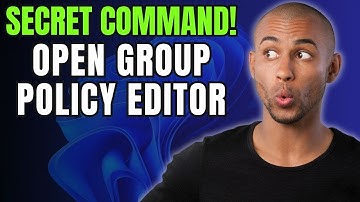 Secret RUN Command to Open Group Policy Editor on Windows 10/11