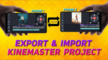 How to share and import KineMaster project | how to transfer project in kinemaster
