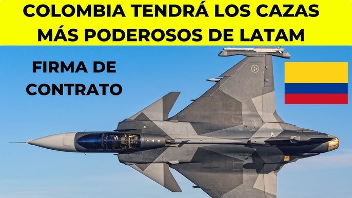 The signing of the contract for 17 Saab Gripen aircraft for Colombia is now official. - YouTube