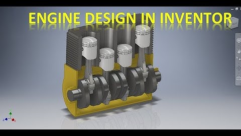 4 Cylinder engine Design in Autodesk Inventor || Autodesk Inventor 3d Assembly Tutorials || Inventor
