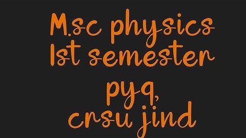 M.sc #Physics 1st sem previous year question Quantum mechanics , 2022 #crsu , Jind