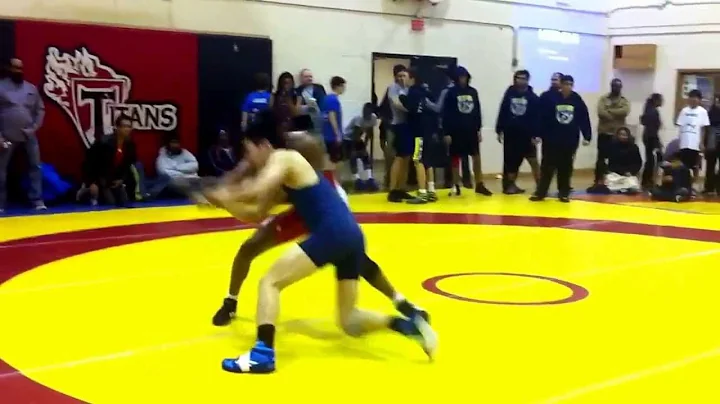 High school wrestling Jordan Watkis (RCI) vs Calvi...