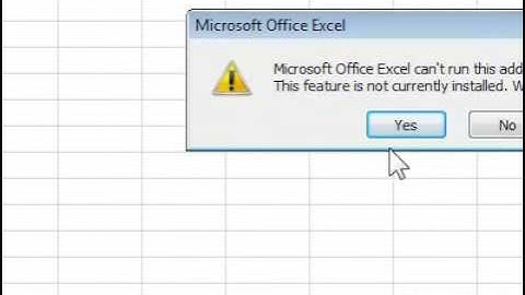 How to load an Excel add in