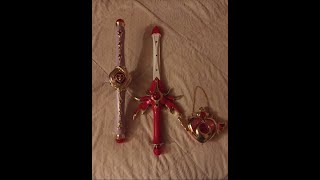 Sailor moon crisis moon sound toys - nurse angel ririka SOS angel baton, magic knight rayearth sword