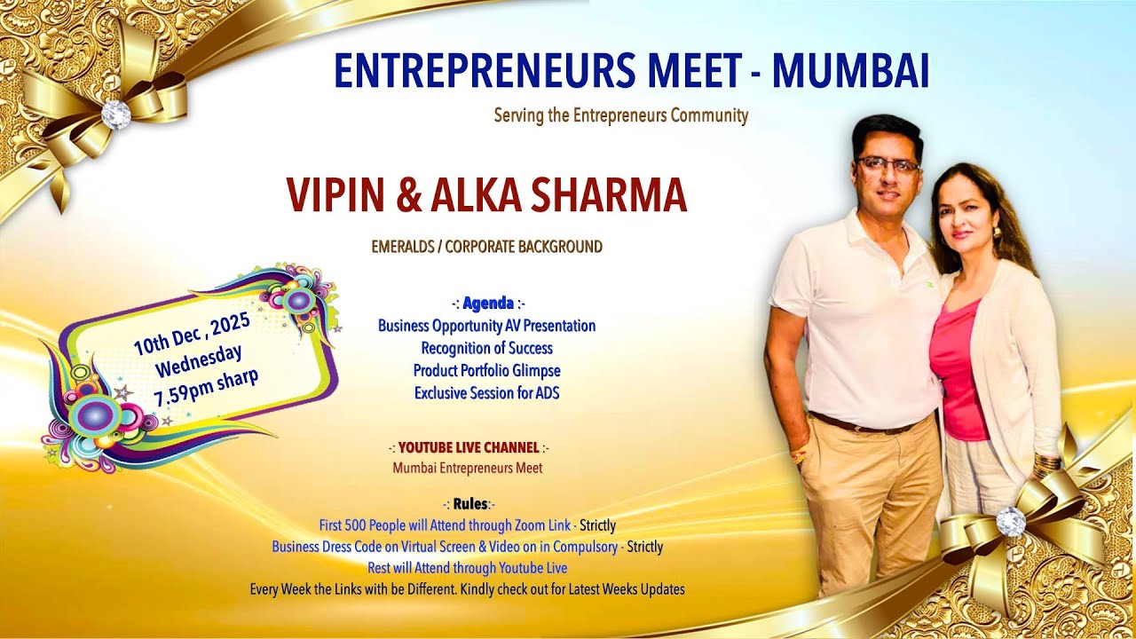 Dignitaries - VIPIN & ALKA SHARMA ( Global Entrepreneurs & Educationist )