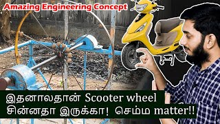 Why scooter wheels are small? Amazing Engineering concept!!