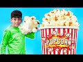 Jason makes world biggest popcorn for movie