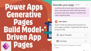 Power Apps Generative Pages – Build Model-Driven App Pages with AI (2025 Preview)