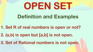 Open set | Definition | Examples | Real analysis | NBD | Metric Space | Topology | Msc | Bsc