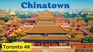 A 4k walking tour of Toronto's china town| Exploring the vibrant streets