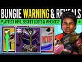 Bungie News: COMMUNITY WARNING &amp; PLAYTEST HOPIUM! Secret D2 LOOT, Ikora 3.0, Big REVEALS &amp; More