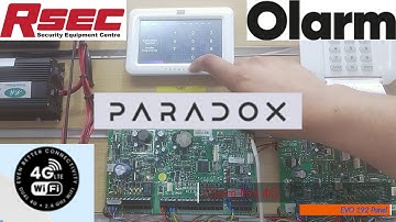 Olarm Pro 4G panel connection (Paradox EVO 192 Panel)