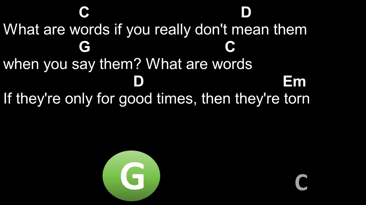 What are words - Chris Medina - Chords