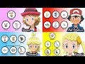 Serena, Bonnie & Clemont's Pokémon (Bonus: Ash)