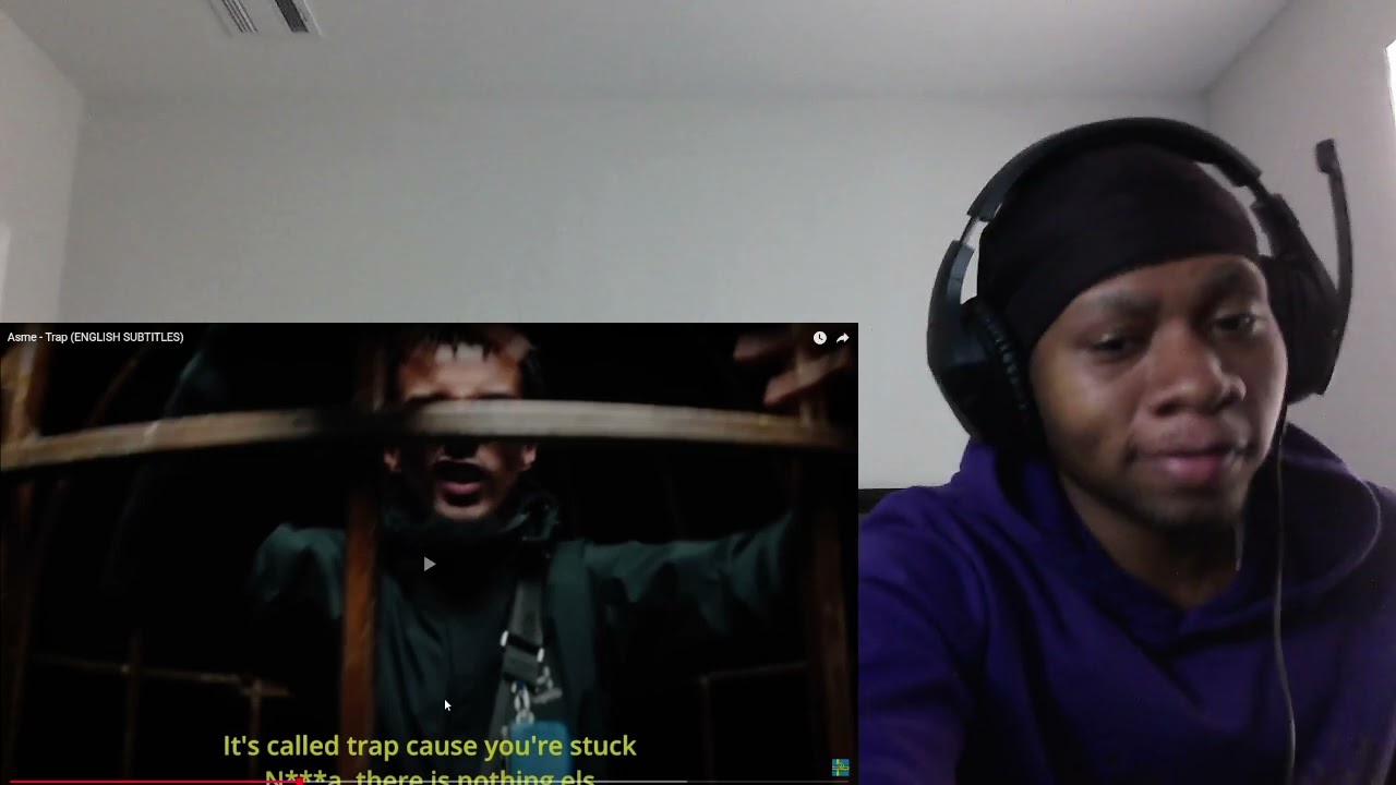 American Reacts To Swedish Rap Asme - Trap (ENGLISH SUBTITLES)