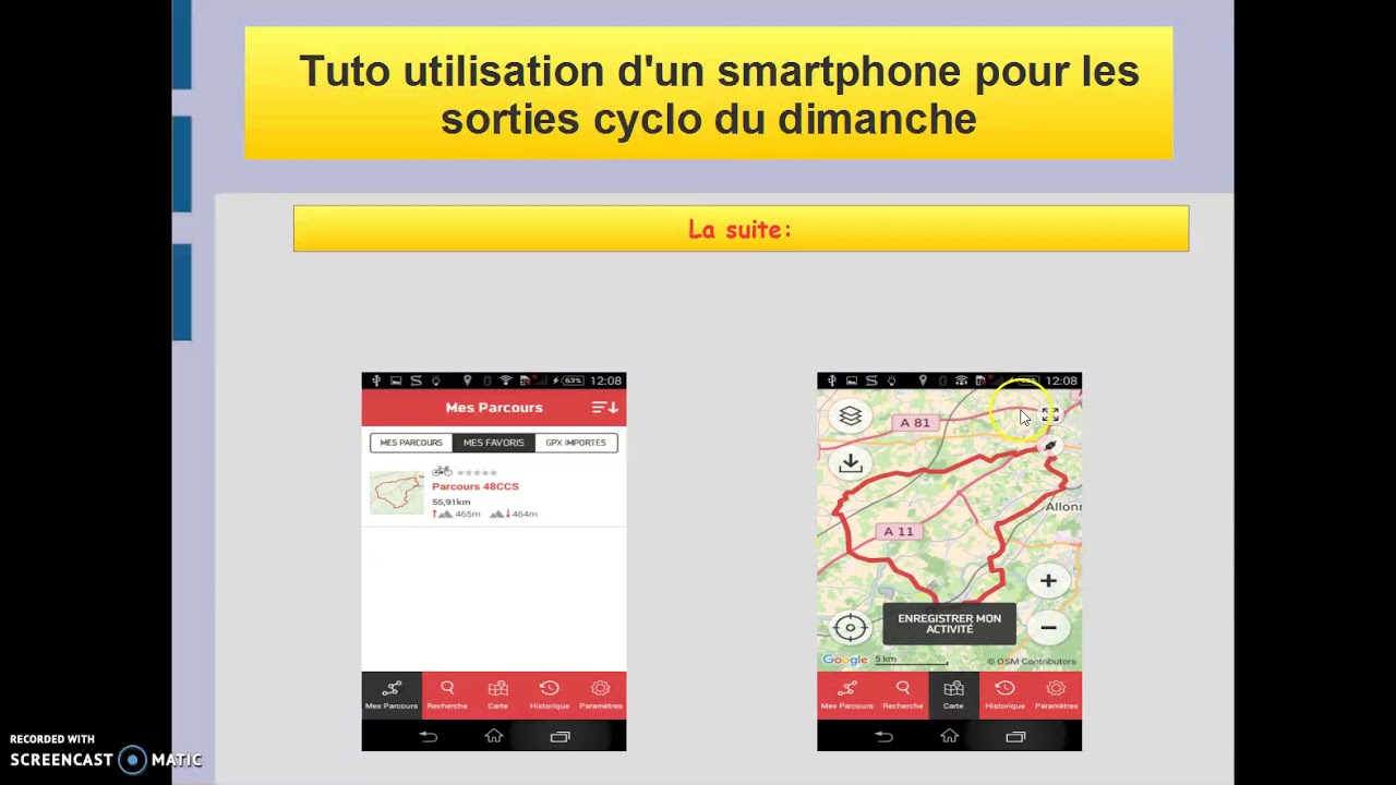 Tutoriel suivi des sorties cyclo avec Openrunner - YouTube