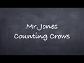 Mr. Jones Counting Crows-Lyrics