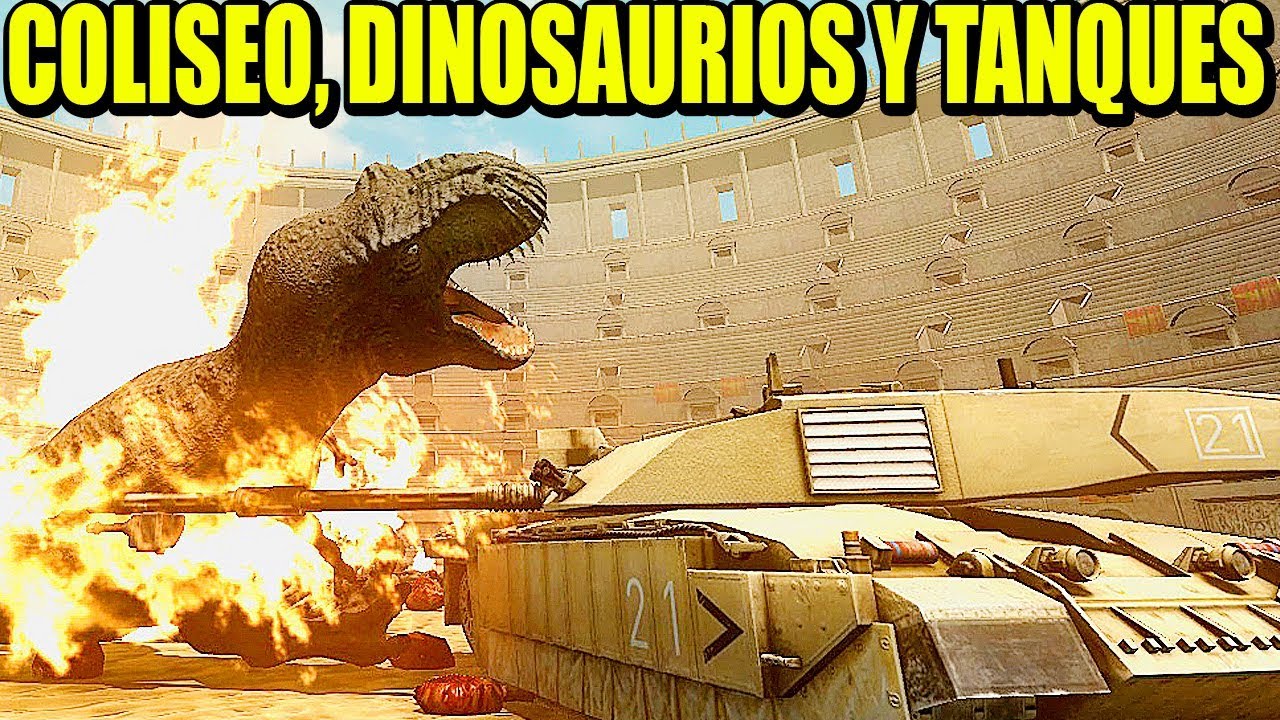 TANQUES CON LANZALLAMAS Vs SPINOS A FULL - BEAST BATTLE SIMULATOR | Gameplay Español campaña levante