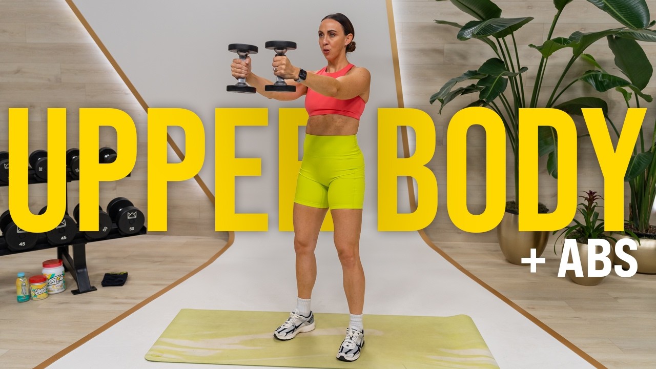 Build Strength Fast: 30 Minute Upper Body + Abs Workout! Build Strength Fast: 30 Minute Upper Body + Abs Workout!