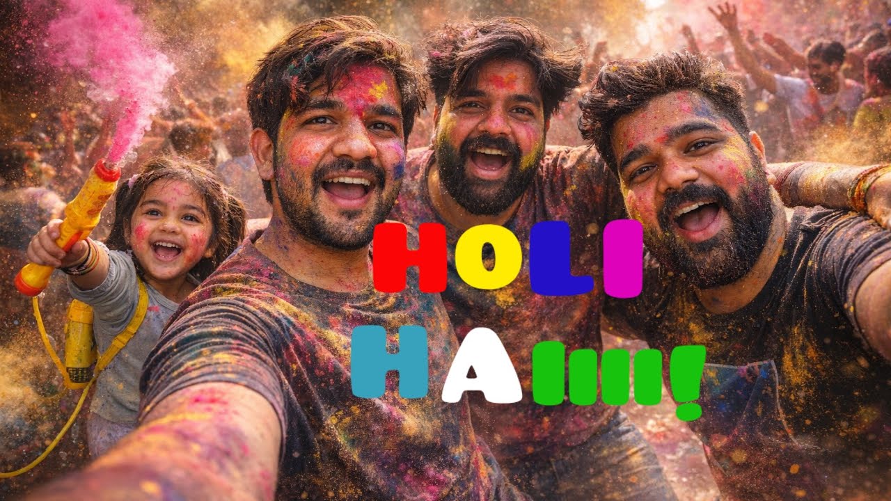 Holi main dhamal🤣#holivibes #fun #enjoyholi @Shekharcivic 