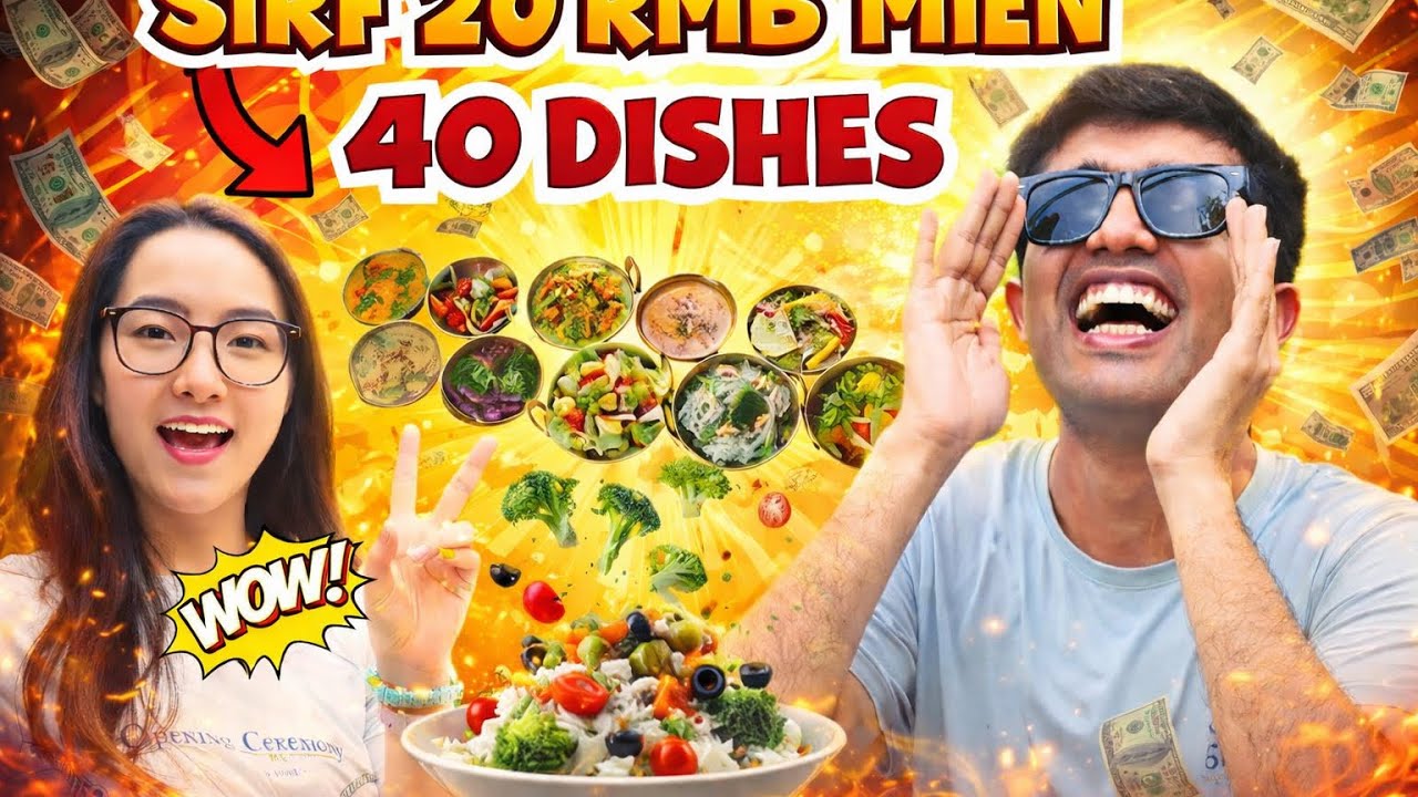 China🇨🇳 Ka Sabse Sasta Buffet | 20 RMB Mein Kha Lo Jitna Chaaho