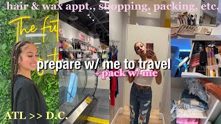 vlog: prepare to travel + pack with me ✈️ (hair/wax appt., shopping, packing, etc.) | alyssa howard