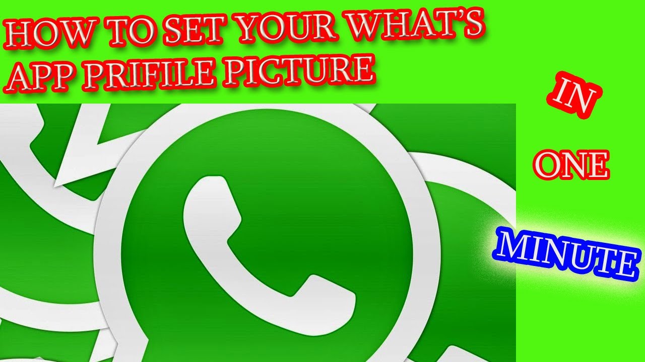 How To Set Your What s App Profile Photo In 1 Minutes YouTube
