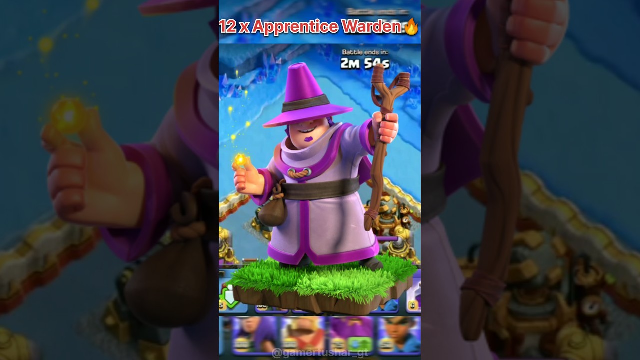 12 x Apprentice Warden Attack🔥 New attack Strategy ⚡ 