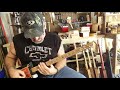 Cigar Box Guitar - stubby copper slide